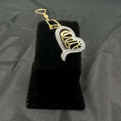 Delicate Heart Shaped Shiny Zircon Necklace - D132 - 3